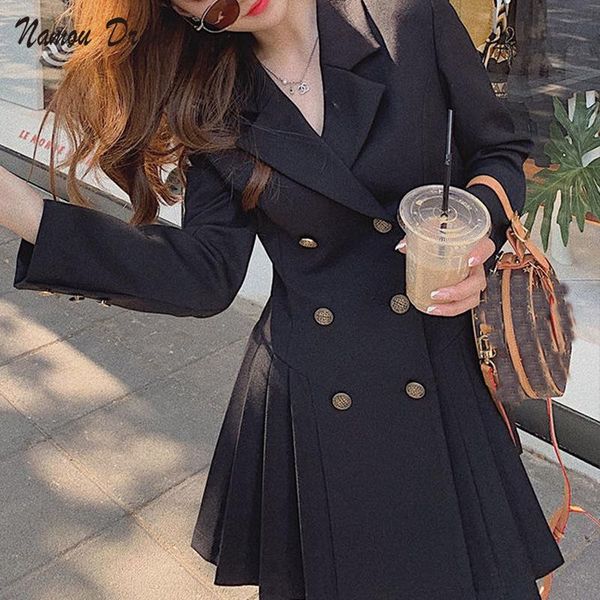casual dresses blazer dress women elegant black party female spring 2021 oversize long sleeve double breasted office korean clothes, Black;gray
casual dresses blazer dress women elegant black party female spring 2021 oversize long sleeve double breasted office korean clothes, Black;gray