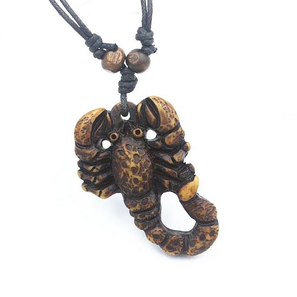 pendant necklaces cool yak bone carving scorpion necklace men women's resin pendants charms jewelry xl60, Silver
pendant necklaces cool yak bone carving scorpion necklace men women's resin pendants charms jewelry xl60, Silver