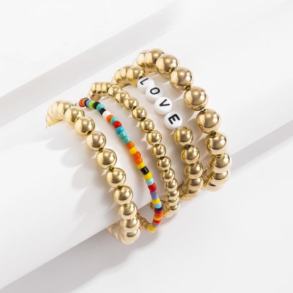 link, chain aivle ccb round beads colorful letter bracelet unique design hypoallergenic easy to use suitable for everyday wear, Black
link, chain aivle ccb round beads colorful letter bracelet unique design hypoallergenic easy to use suitable for everyday wear, Black