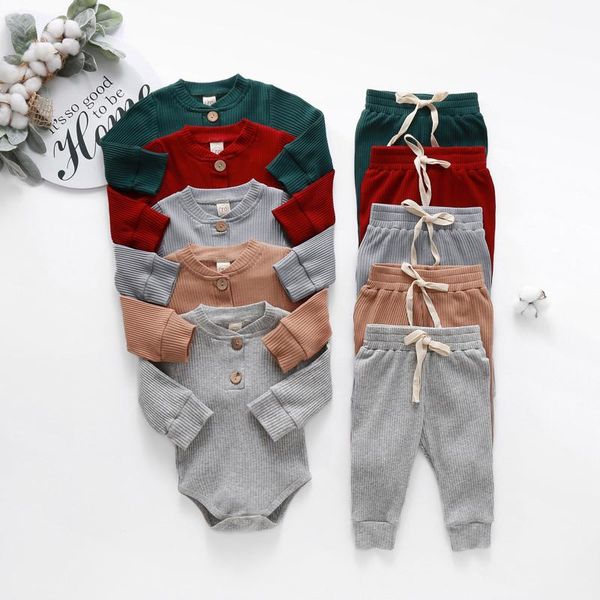 clothing sets infant born baby girls boys spring autumn ribbed solid clothes long sleeve bodysuits + elastic pants 2pcs outfits, White
clothing sets infant born baby girls boys spring autumn ribbed solid clothes long sleeve bodysuits + elastic pants 2pcs outfits, White