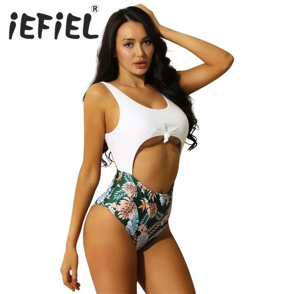 one-piece suits women female monokini swimsuits beachwear floral print front knot cutout strappy high waist swimwear swimming bathing suit
one-piece suits women female monokini swimsuits beachwear floral print front knot cutout strappy high waist swimwear swimming bathing suit
