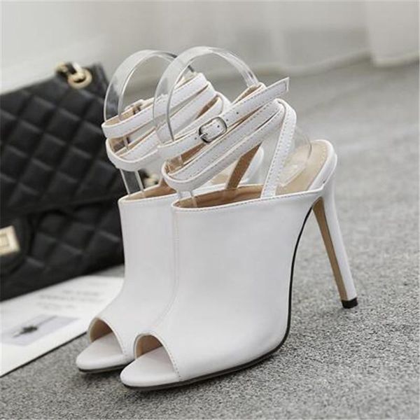 leather women heeled rome sandals bandage ankle strap pumps super high heels 11.5 cm peep toe lace-up dress lady shoes 35-40, Black
leather women heeled rome sandals bandage ankle strap pumps super high heels 11.5 cm peep toe lace-up dress lady shoes 35-40, Black
