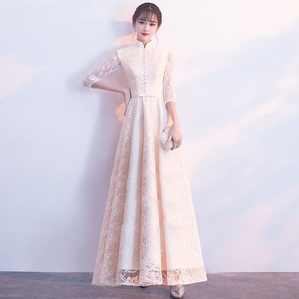 chinese dress wedding party cheongsam oriental style evening long women elegant qipao lace embroidery qi pao robe vestido ethnic clothing, Red
chinese dress wedding party cheongsam oriental style evening long women elegant qipao lace embroidery qi pao robe vestido ethnic clothing, Red