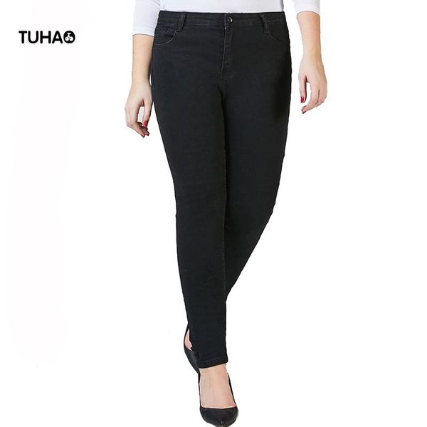 women's jeans elastic slim fit high waist casual plus size for women long trousers skinny pencil denim pants black blue t97691
women's jeans elastic slim fit high waist casual plus size for women long trousers skinny pencil denim pants black blue t97691