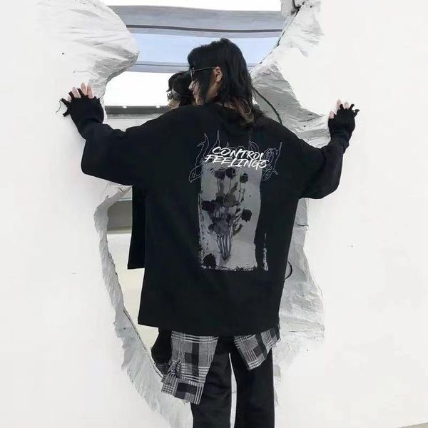 women's t-shirt jmprs harajuku bf women t shirt loose graffiti print summer black gothic short sleeve long tees streetwear o neck overs, White
women's t-shirt jmprs harajuku bf women t shirt loose graffiti print summer black gothic short sleeve long tees streetwear o neck overs, White