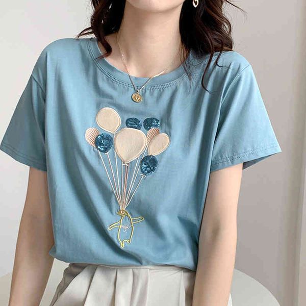 women's t-shirt women's embroidered cotton shirt, cartoon pattern, for women, women's clothes, korean style, summer, short sl, White
women's t-shirt women's embroidered cotton shirt, cartoon pattern, for women, women's clothes, korean style, summer, short sl, White
