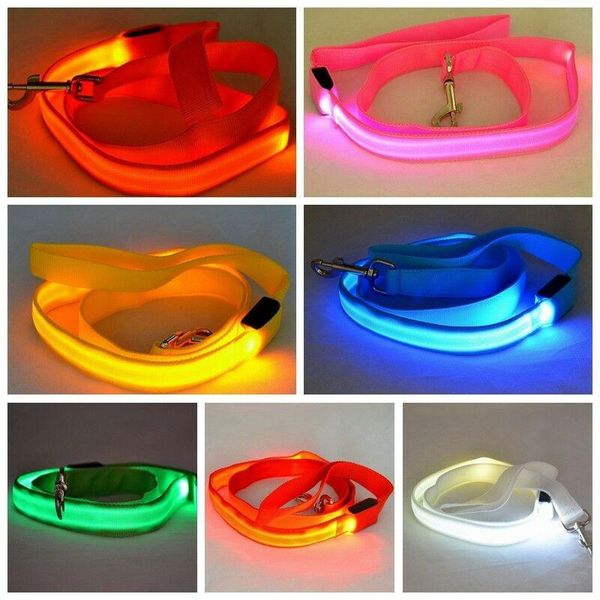 120cm led nylon flashing dog leash pet lead collar harness night safety light collars & leashes
120cm led nylon flashing dog leash pet lead collar harness night safety light collars & leashes
