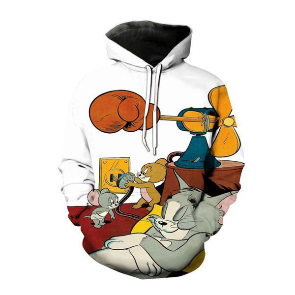 2021 men's casual sweater anime cat and mouse 3d printed couple hooded sweater we0c, Black
2021 men's casual sweater anime cat and mouse 3d printed couple hooded sweater we0c, Black