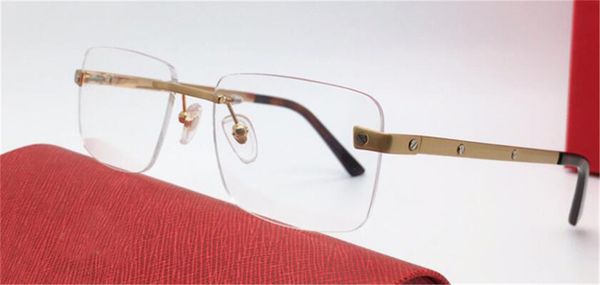 new fashion design optical glasses 0167 k gold frame square rimless simple business style lightweight and comfortable to wear transparent ey, Black
new fashion design optical glasses 0167 k gold frame square rimless simple business style lightweight and comfortable to wear transparent ey, Black
