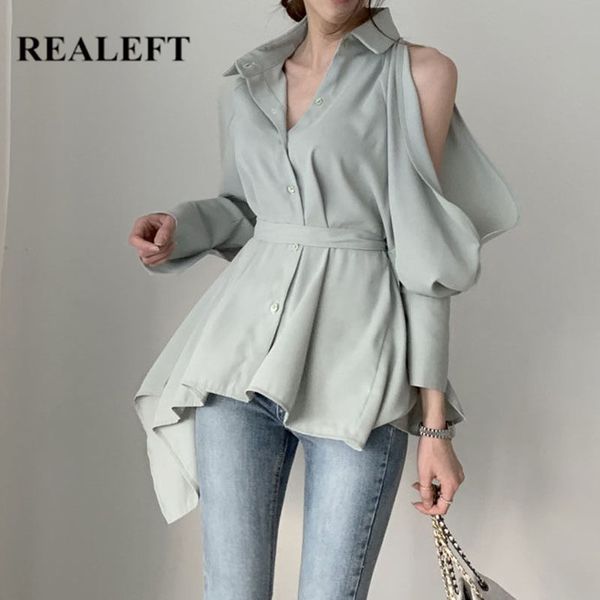spring korean style backless hollow out women's shirt blouse long sleeve sashes casual loose blouses 210428, White
spring korean style backless hollow out women's shirt blouse long sleeve sashes casual loose blouses 210428, White