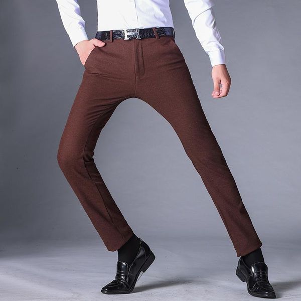 men's suits & blazers icpans 2021 spring suit pants slim fit business formal dress trousers casual black red, White;black
men's suits & blazers icpans 2021 spring suit pants slim fit business formal dress trousers casual black red, White;black