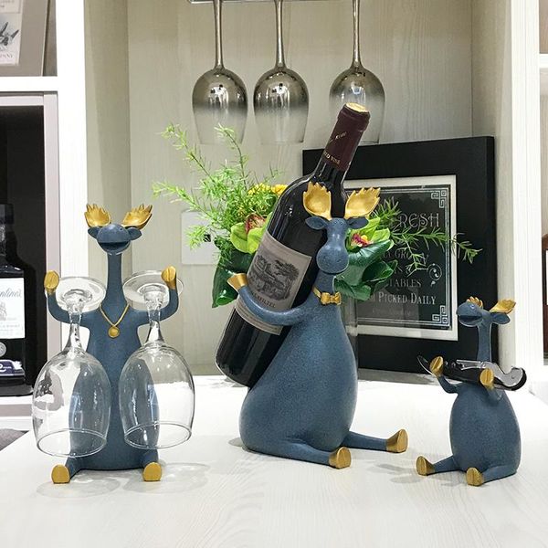 decorative objects & figurines 3pcs/set resin elk red wine rack bottle holder creative deer miniature wedding home decoration crafts christm
decorative objects & figurines 3pcs/set resin elk red wine rack bottle holder creative deer miniature wedding home decoration crafts christm
