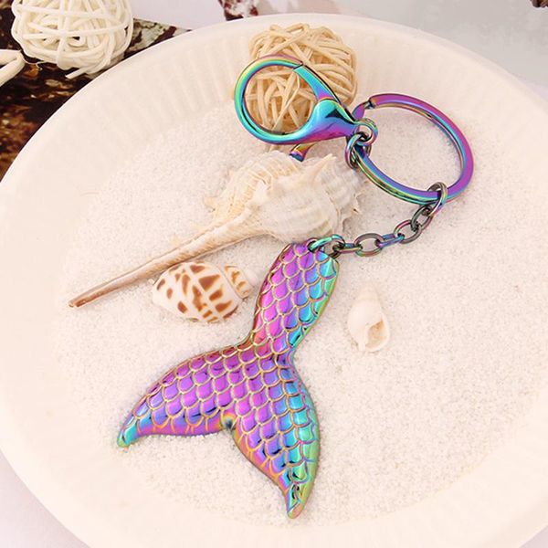 keychains car keychain mermaid tail keyring metal key ring creative holder chain auto accessories, Silver
keychains car keychain mermaid tail keyring metal key ring creative holder chain auto accessories, Silver