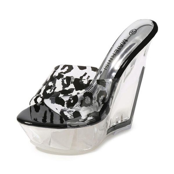 dress shoes summer fashion high heels sandals slippers mules transparent crystal platform wedges women beach, Black
dress shoes summer fashion high heels sandals slippers mules transparent crystal platform wedges women beach, Black