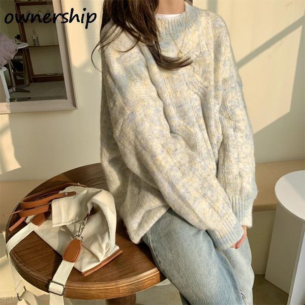 women's sweaters korea style gentle aprioct round collar loose sweater women autumn winter thick knitted long sleeve pullover female pi, White;black
women's sweaters korea style gentle aprioct round collar loose sweater women autumn winter thick knitted long sleeve pullover female pi, White;black