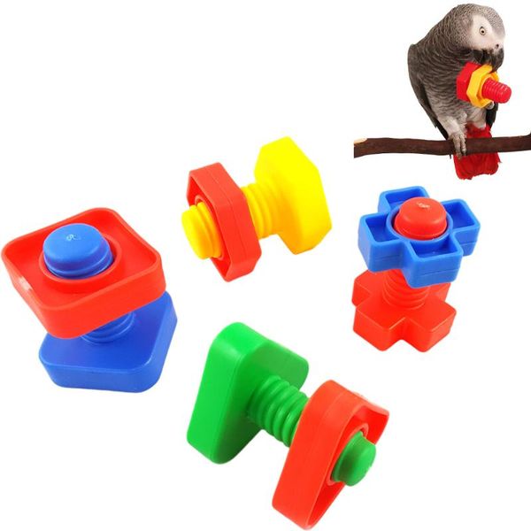 other bird supplies 4pcs toy intelligence toys plastic nuts bolts parrot screw training interactive educational for random
other bird supplies 4pcs toy intelligence toys plastic nuts bolts parrot screw training interactive educational for random