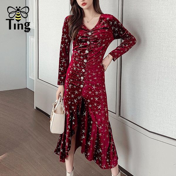 casual dresses tingfly vintage elegant star glitter velvet mermaid party dinner dress ruffles slim bodycon vestidos elbise zafual, Black;gray
casual dresses tingfly vintage elegant star glitter velvet mermaid party dinner dress ruffles slim bodycon vestidos elbise zafual, Black;gray