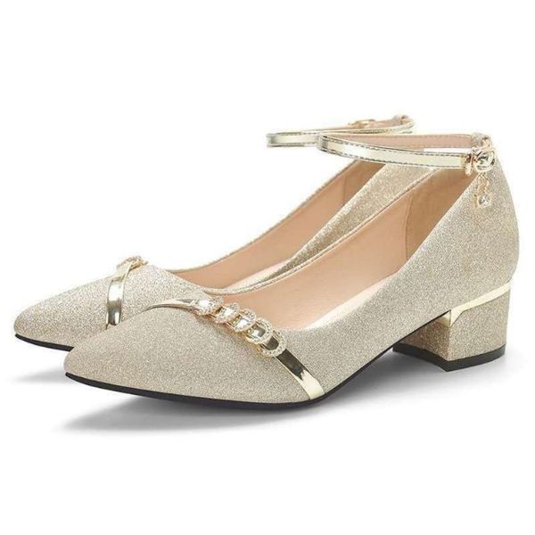 spring and summer thick heel buckle women's shoes shallow fashion joker work pointy sandals, Black
spring and summer thick heel buckle women's shoes shallow fashion joker work pointy sandals, Black