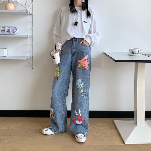 women's jeans cartoon women cute hip hop pants fashion loose rock harajuku autumn high street casual funny pant streetwear female, Blue
women's jeans cartoon women cute hip hop pants fashion loose rock harajuku autumn high street casual funny pant streetwear female, Blue