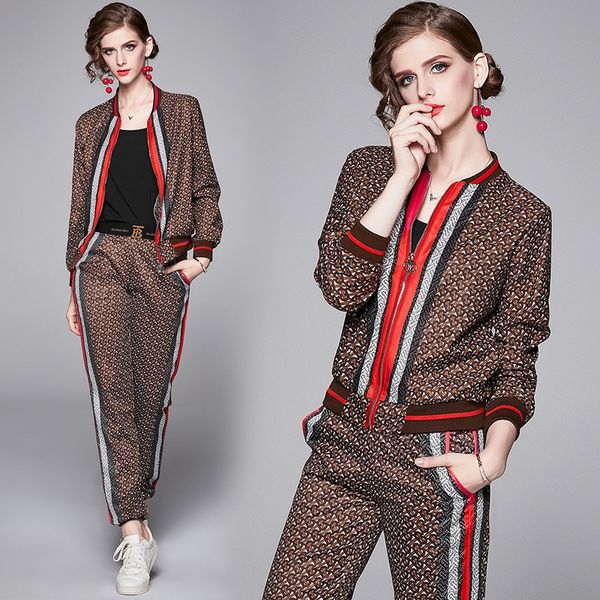 -7282# fashion versatile positioning printed et + casual sweatpants set, Black;gray
-7282# fashion versatile positioning printed et + casual sweatpants set, Black;gray