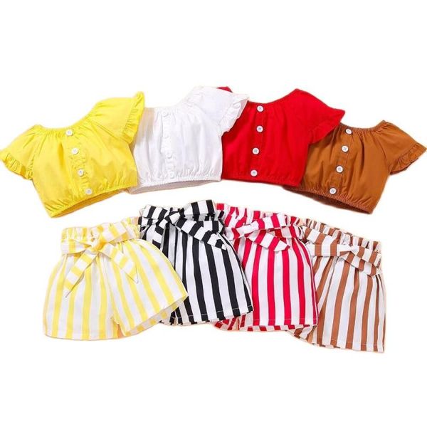 baby girls summer clothing fashion toddler kid clothes sets off shoulder striped shorts outfits child set 2 3 4 5 year, White
baby girls summer clothing fashion toddler kid clothes sets off shoulder striped shorts outfits child set 2 3 4 5 year, White