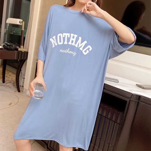 women's sleepwear ins net red women night wear half sleeve loose modal nightgowns summer female nightshirt vestidos mujer gd75, Black;red
women's sleepwear ins net red women night wear half sleeve loose modal nightgowns summer female nightshirt vestidos mujer gd75, Black;red