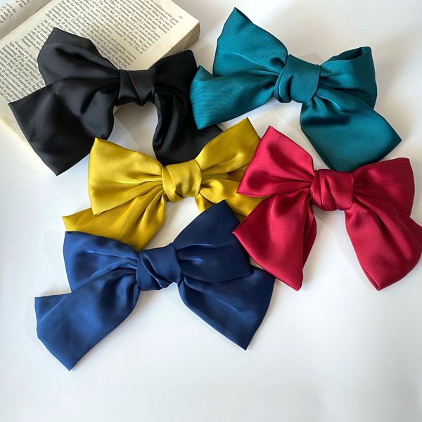 big bow hairpin head back cloth hair clips for girls adults children 211220, Golden;silver
big bow hairpin head back cloth hair clips for girls adults children 211220, Golden;silver