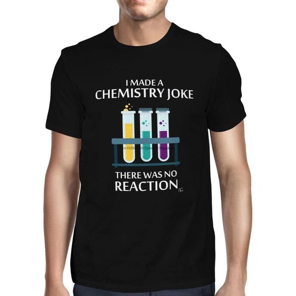 men's t-shirts 1tee mens i made a chemistry joke there was no reaction t-shirt, White;black
men's t-shirts 1tee mens i made a chemistry joke there was no reaction t-shirt, White;black