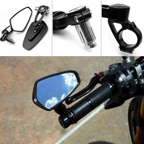 motorcycle mirrors 2pc cnc aluminum 7/8" 22mm bar end side rearview mirror universal motorbike bike handlebar rear view
motorcycle mirrors 2pc cnc aluminum 7/8" 22mm bar end side rearview mirror universal motorbike bike handlebar rear view