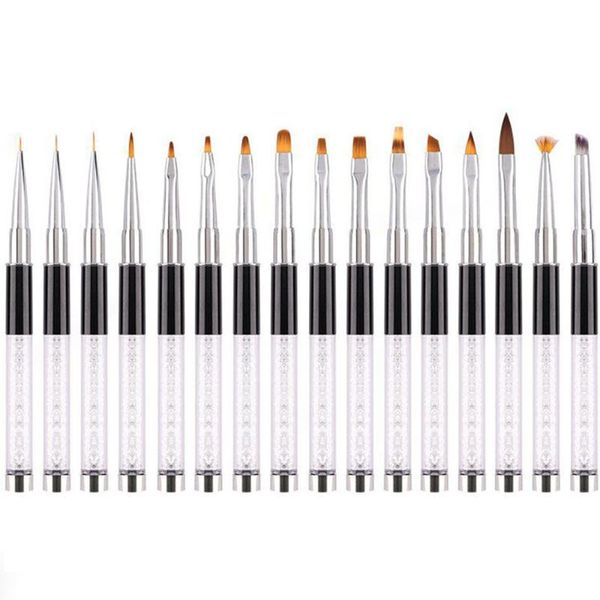nail brushes 16 types art acrylic liquid powder carving uv gel extension builder painting brush lines liner drawing pen manicure tools, Yellow
nail brushes 16 types art acrylic liquid powder carving uv gel extension builder painting brush lines liner drawing pen manicure tools, Yellow