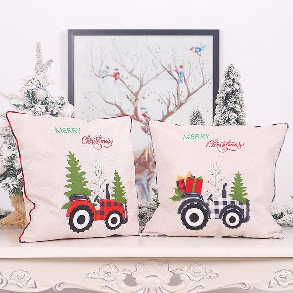pillow case christmas ornaments pillowcase red black grid embroidered cartoon tractor chair backrest cover
pillow case christmas ornaments pillowcase red black grid embroidered cartoon tractor chair backrest cover