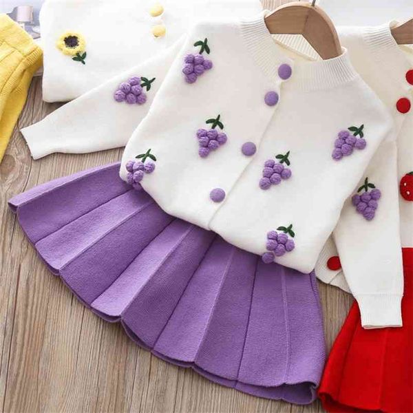 1-5yrs infant baby girls long sleeve knitted sweater cardigan coat + skirt clothing sets autumn kids girl suit clothes 210521, White
1-5yrs infant baby girls long sleeve knitted sweater cardigan coat + skirt clothing sets autumn kids girl suit clothes 210521, White