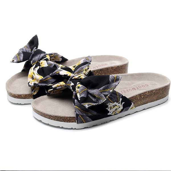 flat beach slippers outdoor seaside sandals large size 41 42 bowknot cork female antiskid fashion summer shoes, Black
flat beach slippers outdoor seaside sandals large size 41 42 bowknot cork female antiskid fashion summer shoes, Black