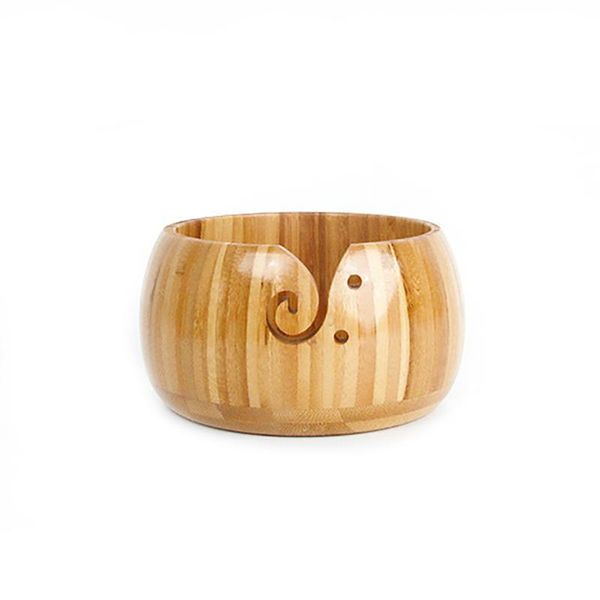 bowls bamboo yarn bowl knitting holder with holes handmade wool storage accessories 1pc
bowls bamboo yarn bowl knitting holder with holes handmade wool storage accessories 1pc
