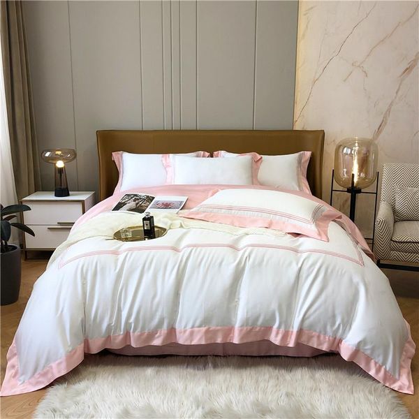 bedding sets luxury pink white egyptian cotton set satin duvet cover bed linen pillowcases home textile king size 4pcs
bedding sets luxury pink white egyptian cotton set satin duvet cover bed linen pillowcases home textile king size 4pcs