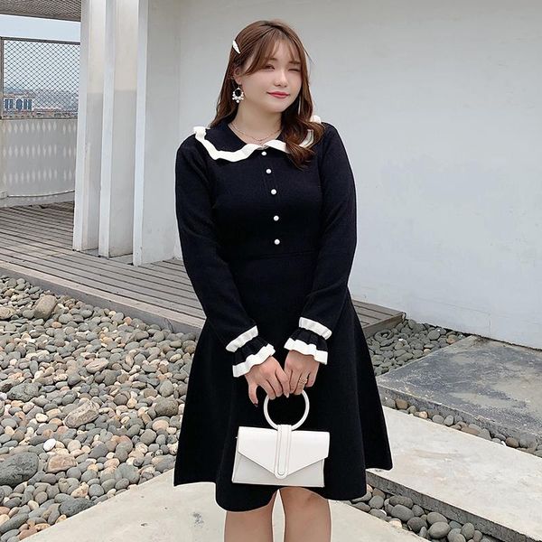 casual dresses plus-size women's dress fashion autumn woolen web celebrity sweet temperament age reduction 9127, Black;gray
casual dresses plus-size women's dress fashion autumn woolen web celebrity sweet temperament age reduction 9127, Black;gray