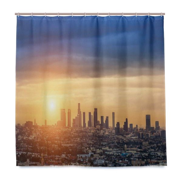 shower curtain,city sunrise at los angeles print bath curtain closet curtain home bathroom decor cloth fabric set with hooks
shower curtain,city sunrise at los angeles print bath curtain closet curtain home bathroom decor cloth fabric set with hooks