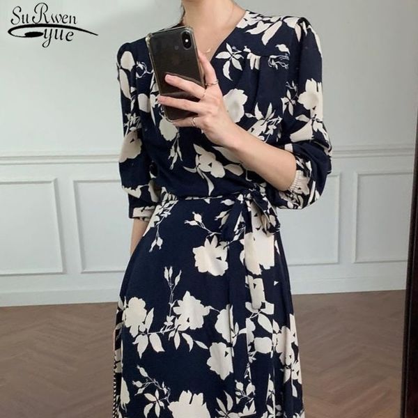 retro floral v-neck lace-up long dress women korean style a-type short sleeve for summer chiffon 13886 210427, Black;gray
retro floral v-neck lace-up long dress women korean style a-type short sleeve for summer chiffon 13886 210427, Black;gray