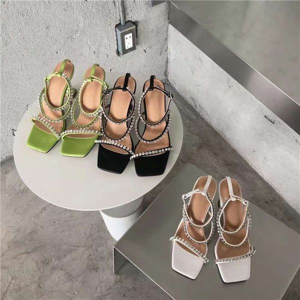 spring and summer sandals women's head open toe water drill with buckle fashion high heels sandals, Black
spring and summer sandals women's head open toe water drill with buckle fashion high heels sandals, Black