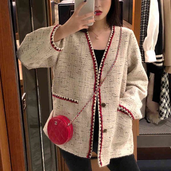 jackets decote in v cardigan loosed from the elegant outwear fashion female coat 2021 retro tweed small jacket, Black;brown
jackets decote in v cardigan loosed from the elegant outwear fashion female coat 2021 retro tweed small jacket, Black;brown