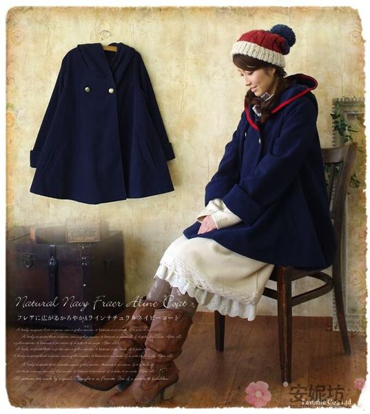 women's wool & blends girls autumn and winter thick woolen cloth japanese mori female sweet literary fan cute cloak jacket, Black
women's wool & blends girls autumn and winter thick woolen cloth japanese mori female sweet literary fan cute cloak jacket, Black
