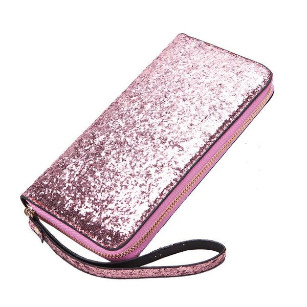 wallets pu leather wrist strap sequin women's handbag style mid-length wallet, Red;black
wallets pu leather wrist strap sequin women's handbag style mid-length wallet, Red;black