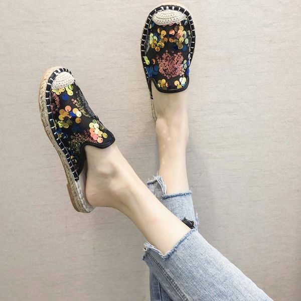 slippers rimocy summer black shiny sequins flat heel women outdoor beach casual sandals woman patchwork flip flops ladies
slippers rimocy summer black shiny sequins flat heel women outdoor beach casual sandals woman patchwork flip flops ladies
