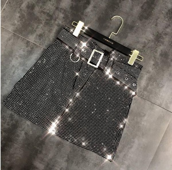 skirts 2021 spring fashion water drill high waist lady retro shiny belt short a-line for party, Black
skirts 2021 spring fashion water drill high waist lady retro shiny belt short a-line for party, Black