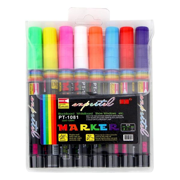 highlighters 8colors/set 6 mm highlighter pen watercolor mark color marker graffiti drawing office school art supplies, Black;red
highlighters 8colors/set 6 mm highlighter pen watercolor mark color marker graffiti drawing office school art supplies, Black;red