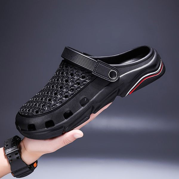 selling men women sport trainer size hole sandals shoes trend casual summer 2021 beach dual-use outdoor men's baotou sandal and slipper, Black
selling men women sport trainer size hole sandals shoes trend casual summer 2021 beach dual-use outdoor men's baotou sandal and slipper, Black