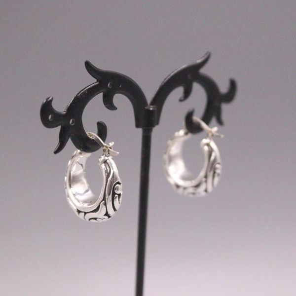 hoop & huggie handmade real s925 sterling silver earring retro circle hollow carved flowers personality ethnic style, Golden;silver
hoop & huggie handmade real s925 sterling silver earring retro circle hollow carved flowers personality ethnic style, Golden;silver