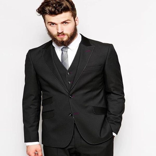 men's suits & blazers arriva fashion handsome latest style peaked lapel two buttons black bridegroom dinner party slim fit formal wear, White;black
men's suits & blazers arriva fashion handsome latest style peaked lapel two buttons black bridegroom dinner party slim fit formal wear, White;black