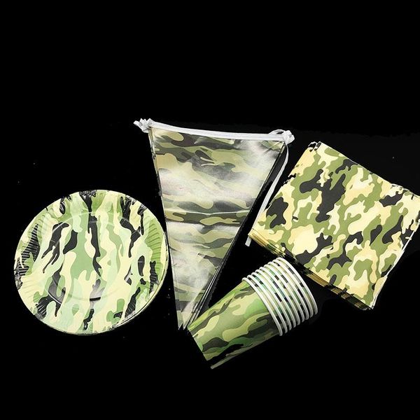 packaging dinner service 50pcs/lot camouflage party set kids birthday decorations theme disposable tableware plates cups
packaging dinner service 50pcs/lot camouflage party set kids birthday decorations theme disposable tableware plates cups