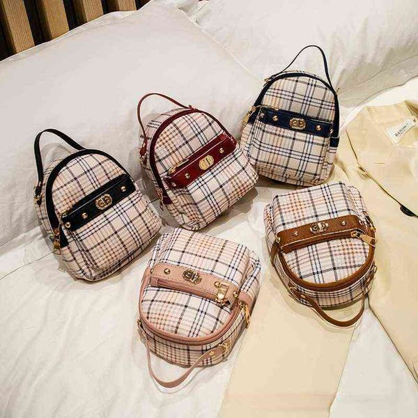 2021 women mini backpacks phone bag for girls kids multi-function small bagpack female plaid shoulder ladies school backpack y1105
2021 women mini backpacks phone bag for girls kids multi-function small bagpack female plaid shoulder ladies school backpack y1105